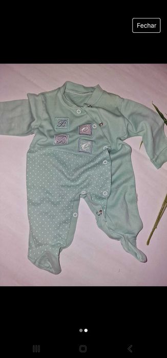 Babygrow 1 mês algodão