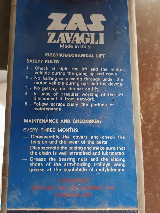 Elevado de fuso auto usado mas em bom estado