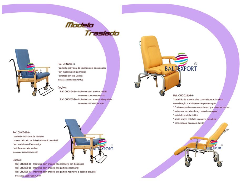 Mobiliario Geriatria Ambientes Geriátricos Cadeira em Faia Armários