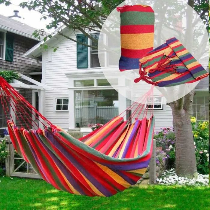 Мексиканський гамак підвісний тканинний 200 х 100 см із чохлом Picnic Hammock туристичний