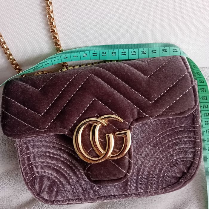 Torebka Gucci Marmont  brąz na łańcuszku