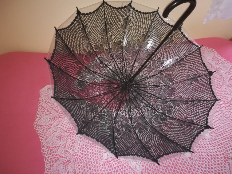 Koronkowa parasolka-Handmade.