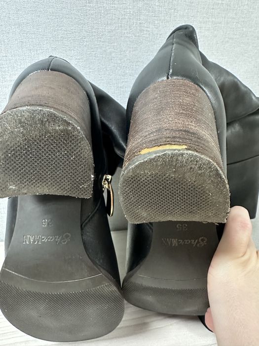 Зимові шкіряні чоботи