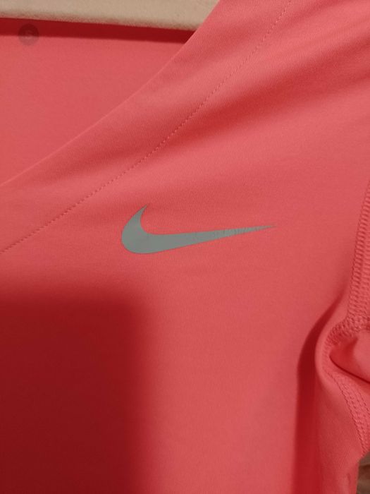 (36/S) NIKE/ Różowa, neonowa bluzka Top fitness z Londynu