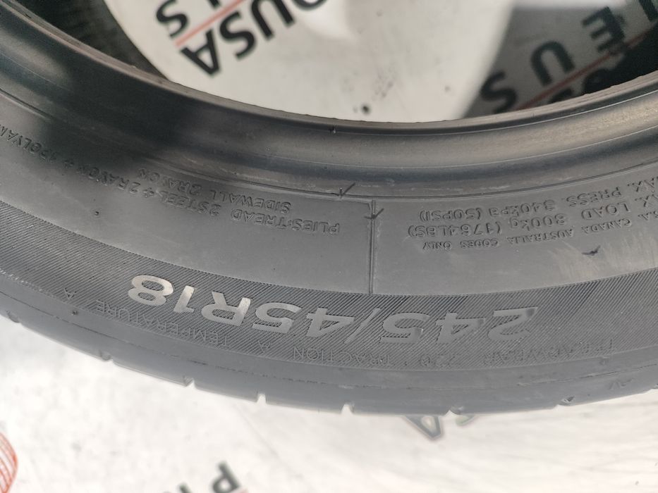 2 pneus 70% de piso 245-45R18 hankook - Oferta dos portes
