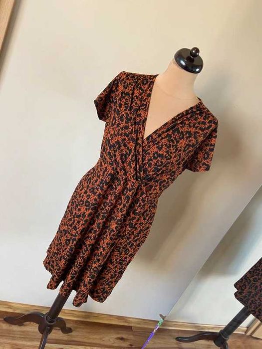 Sukienka ala panterka centki xxl 44 46 midi +size