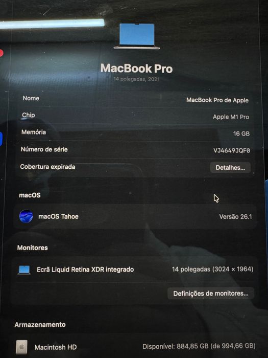 MacBook Pro 14" M1 Pro (16-Core GPU) – 16GB / 1TB