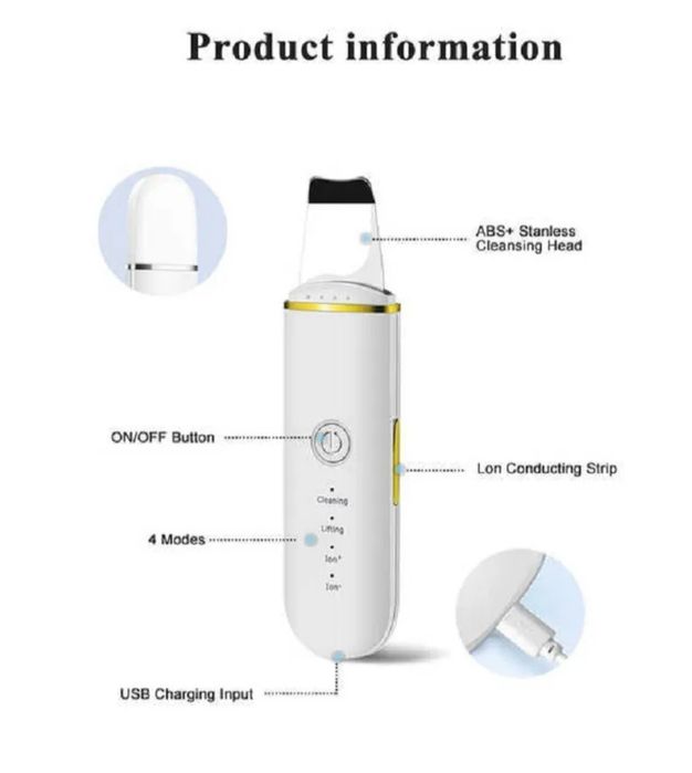 Скруббер Ultrasonic Scrubber скрабер для лица