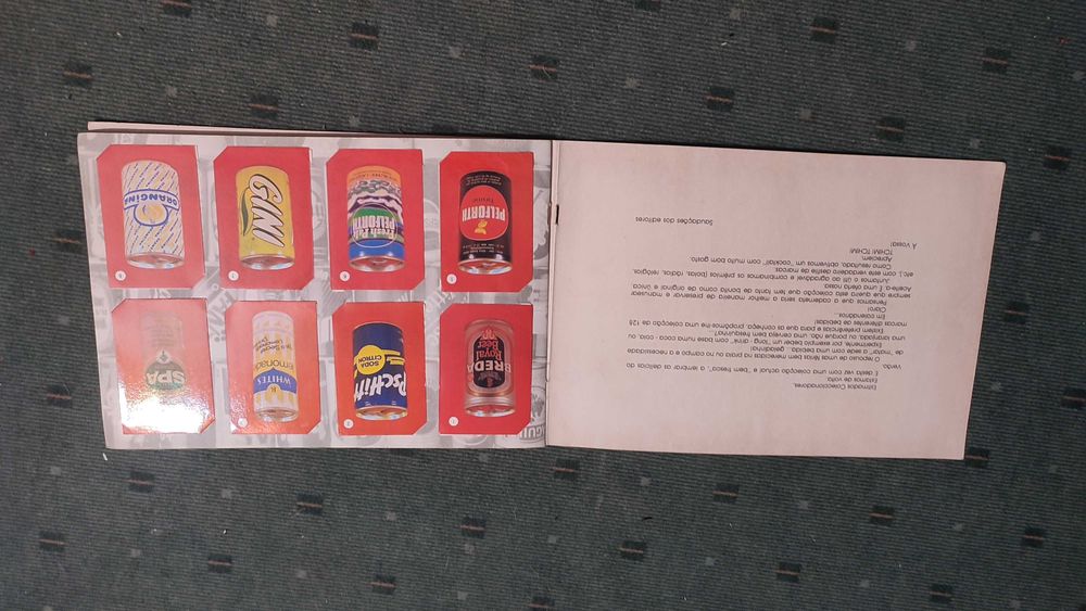 O Mundo das Bebidas - caderneta completa com 128 calendários