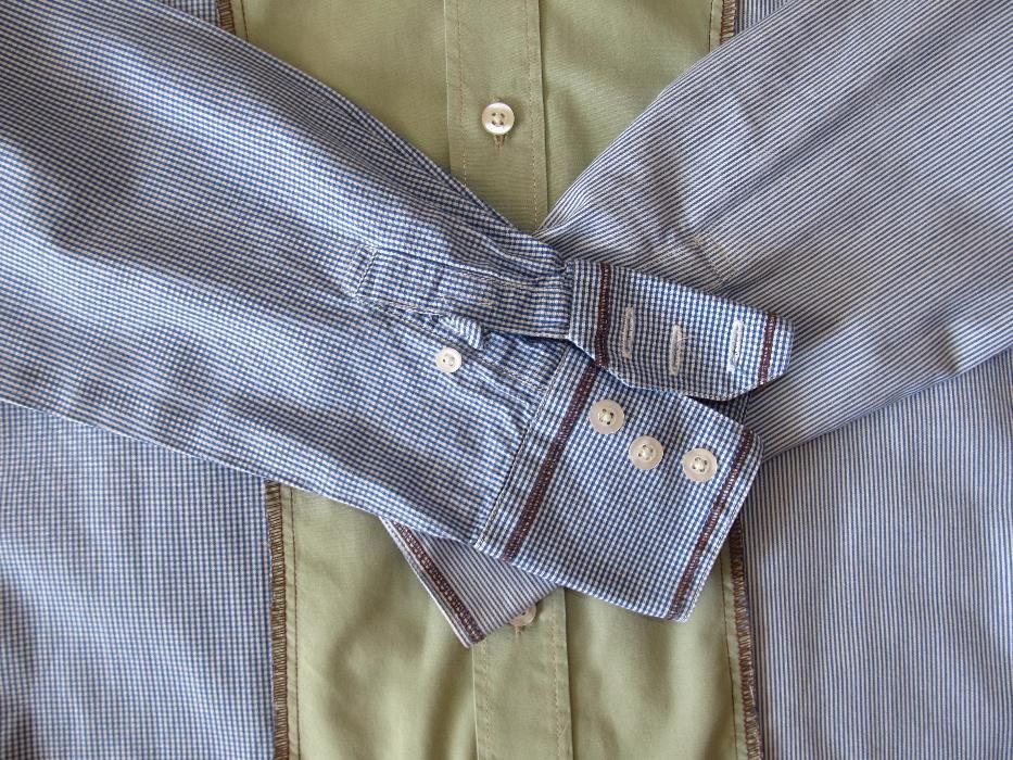 Продам рубашку на мальчика- подростка RAYGUN цвет бежевый + клетка