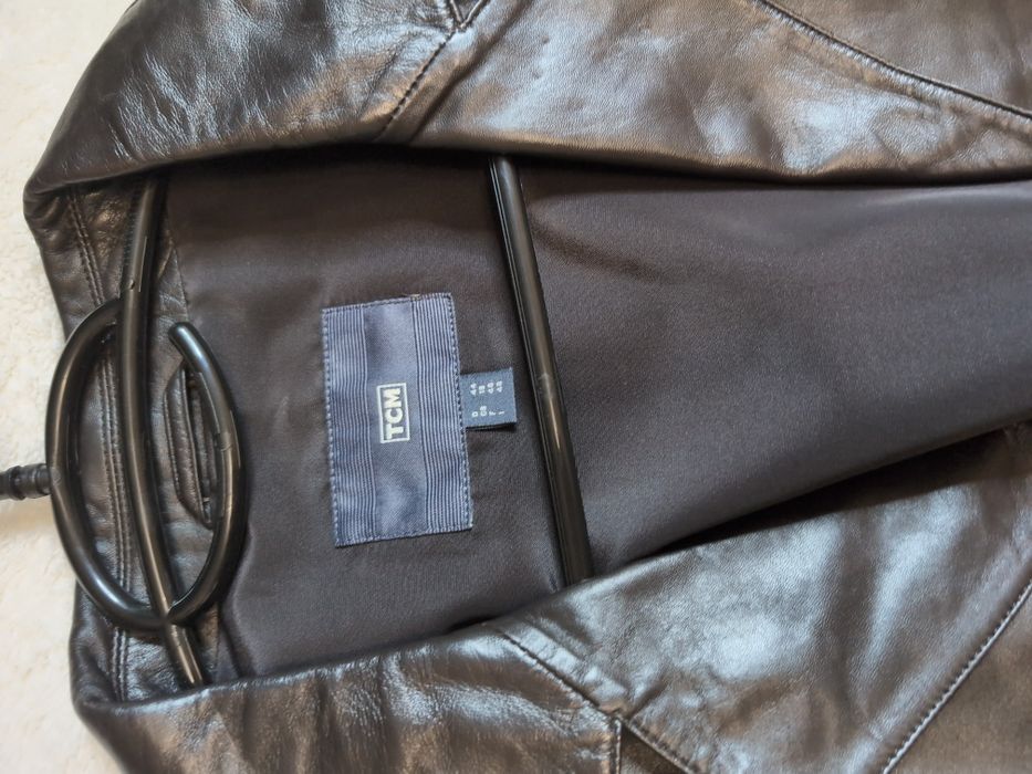 Плащ шкіряний TCM 44 М L розмір натуральна шкіра