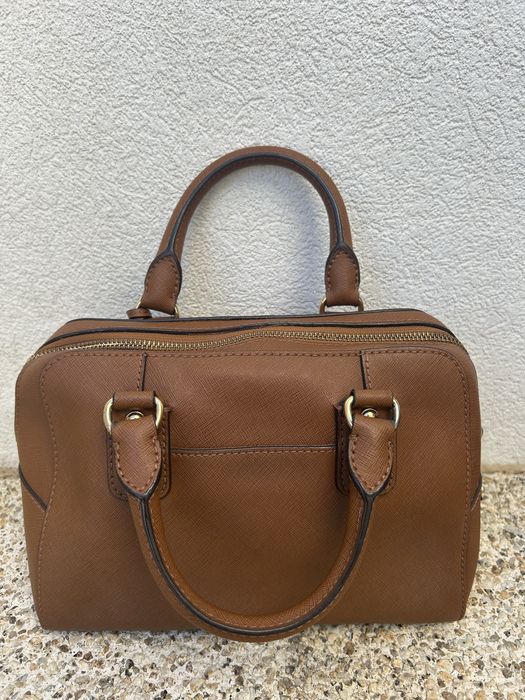 Mala Michael Kors Grayson Medium Satchel Pele Saffiano Camel