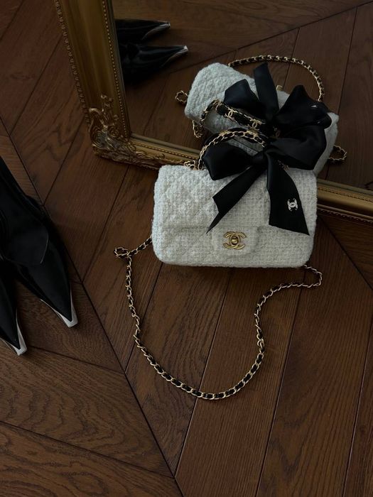 Сумка Chanel / сумочка шанель біла