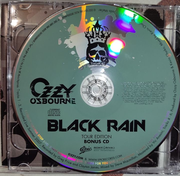 Ozzy Osbourne Black Rain Tour Edition Australia: 2 500 грн. - CD
