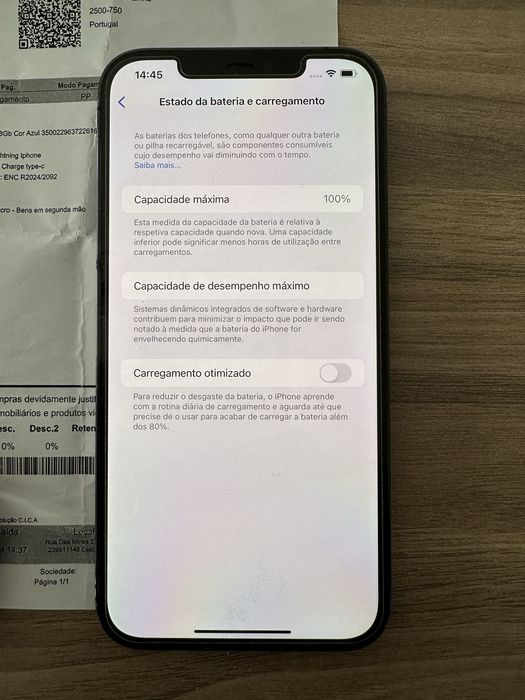 Iphone 12 Pro Max com fatura e mais de 2 anos de garantia