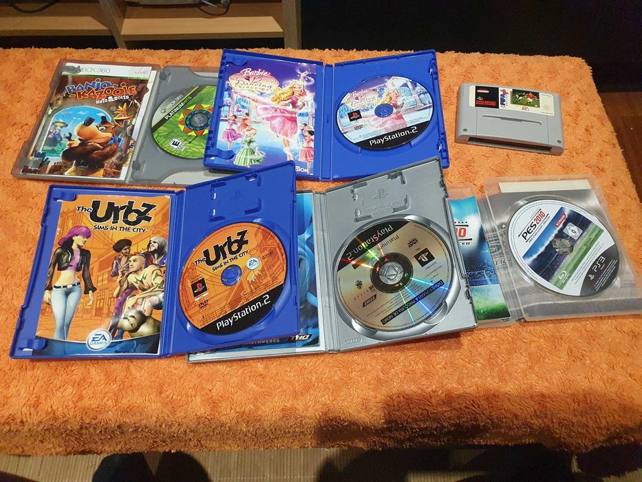 Conjunto de jogos variados completos (PS2 / XBOX 360 / SNES)64171753410307122
