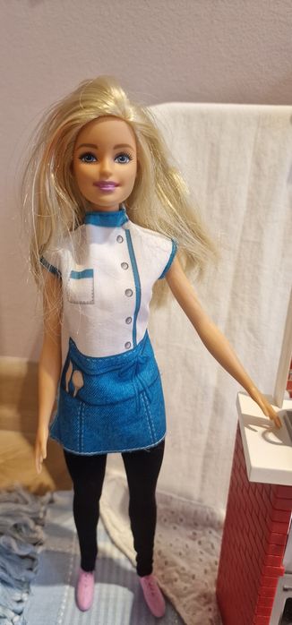 Barbie kucharka kuchnia / bar spaghetti