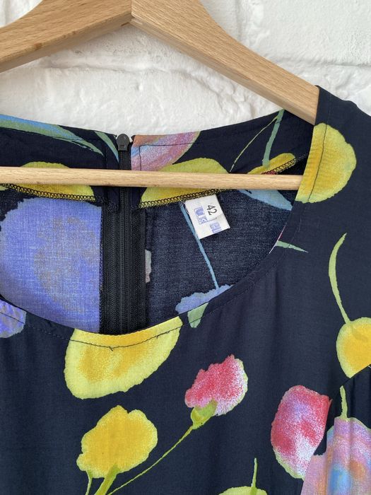 Cudna sukienka vintage lata 80. 90. retro prl 100% wiskoza