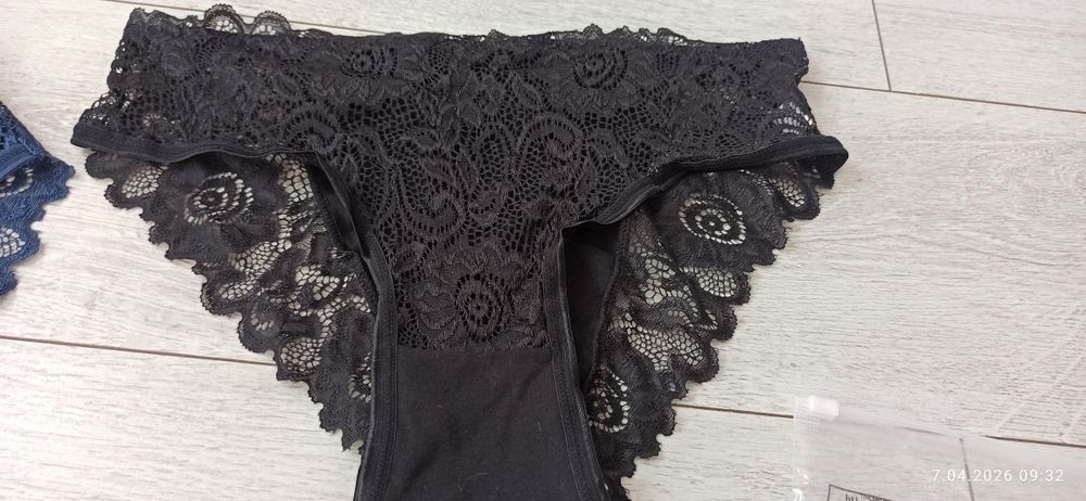 Majtki 3 sztuki XL koronkowe damskie nowe