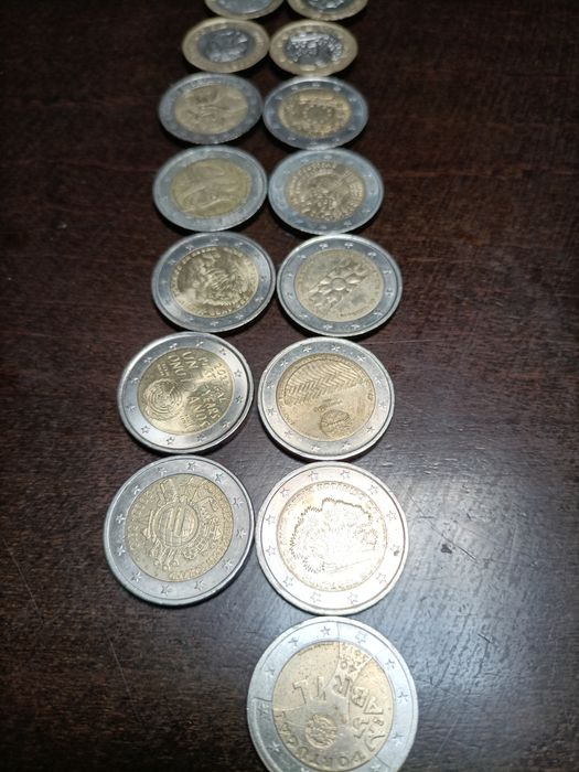 Moedas raras de dois euros