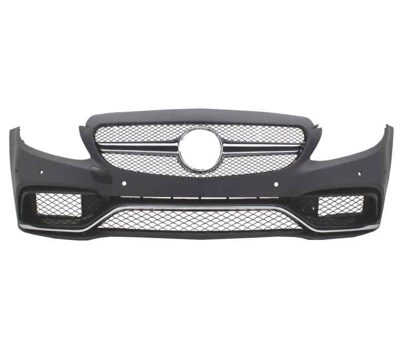 PARA-CHOQUES FRONTAL MERCEDES W205 SW 14-18 LOOK AMG C63 PRETO