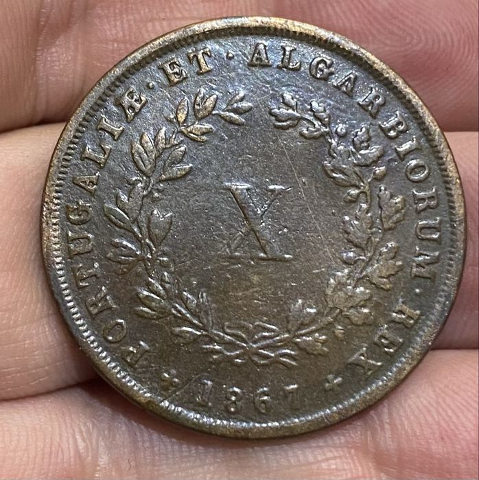 Moeda D LUIS I - X Reis 1867