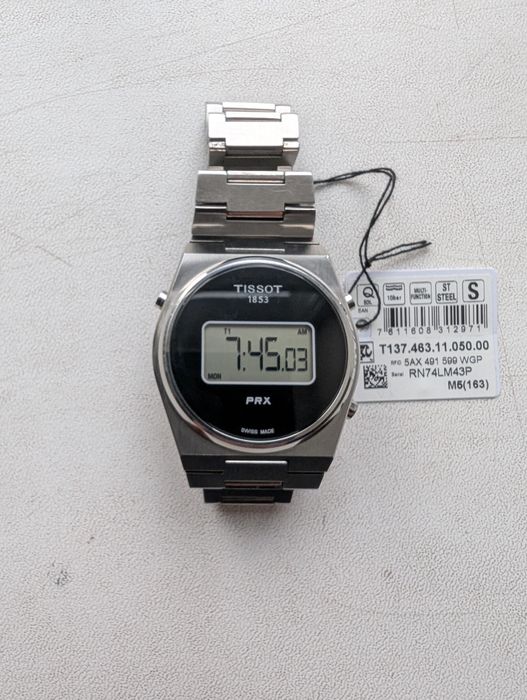 Часы tissot prx dijital