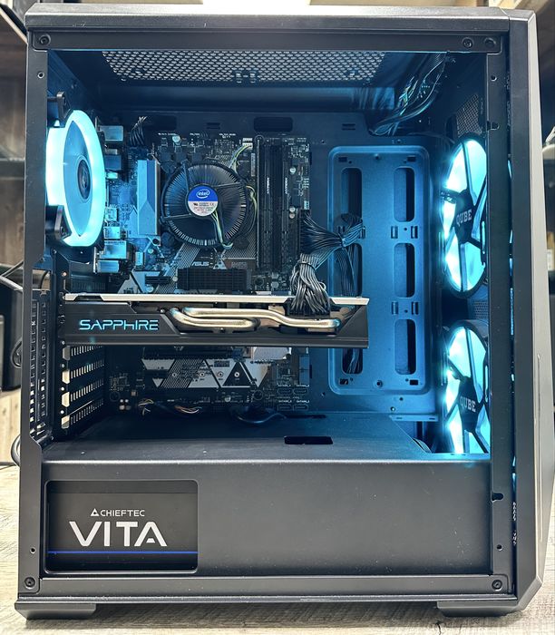 ПК/CPU аналог i7-6700,4C,8T/RAM 16Gb/GPU RX 580,8Gb/SSD nvme 1Tb/PSU 850W