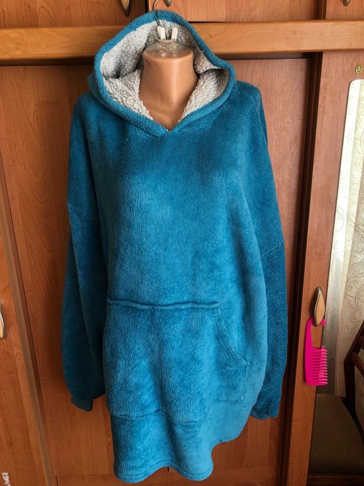 Меховушка, плюшева туника, кофта, худи, 2-3XL. oeko-tex.