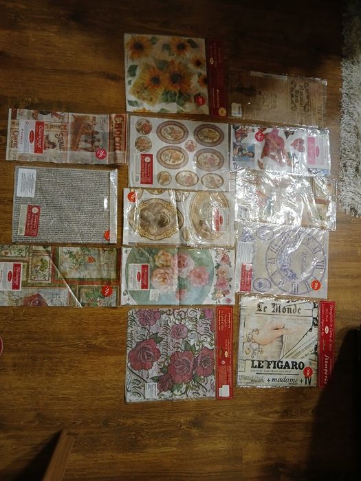 Zestaw Stamperia papier ryżowy do decoupage