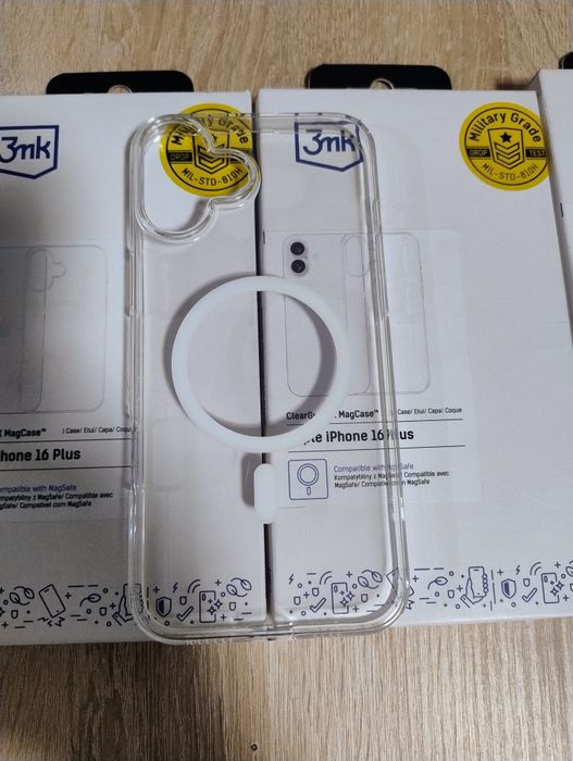 NOWE etui 3mk do iPhone 16 Plus z MagSafe silikon bezbarwny