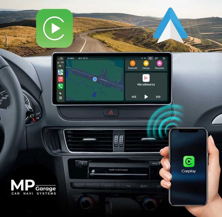 Stacja Multimedialna Audi Q5 Radio Android_14  CarPlay/AA LTE Montaż Gwar.