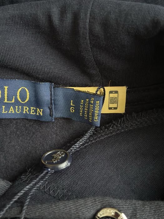 100% ОРИГІНАЛ | утеплене Худі Polo Ralph Lauren Navy Blue, L