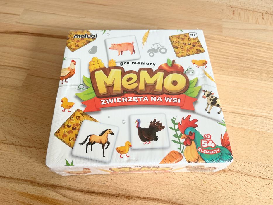 Gra edukacyjna Memo zwierzęta na wsi Malubi Nowa