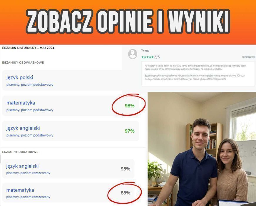 Korepetycje Matematyka | Online 1:1 Ze Stałym Korepetytorem