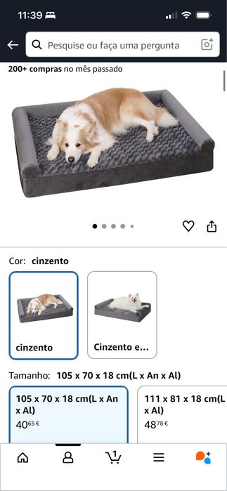 Cama para cão grande