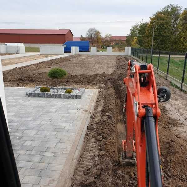 Usługi minikoparką Wisznice usługi ładowarką koparką OGRODY