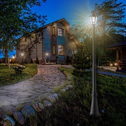 lampa led ogrodowa stojąca zewnętrzna lampion e27