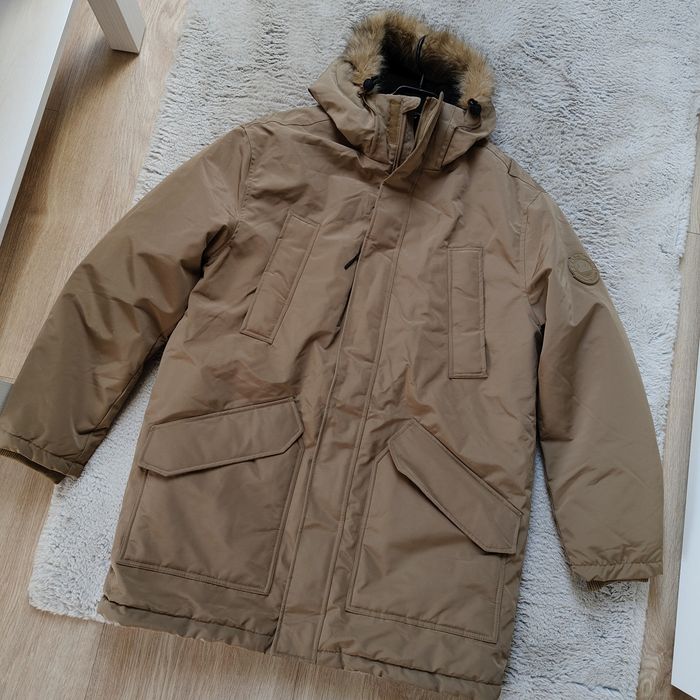 Kurtka zimowa parka męska z kapturem XXL