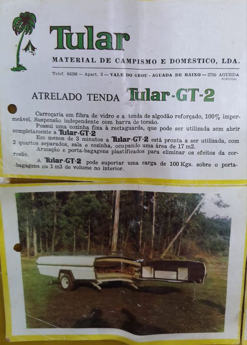 Reboque atrelado para campismo