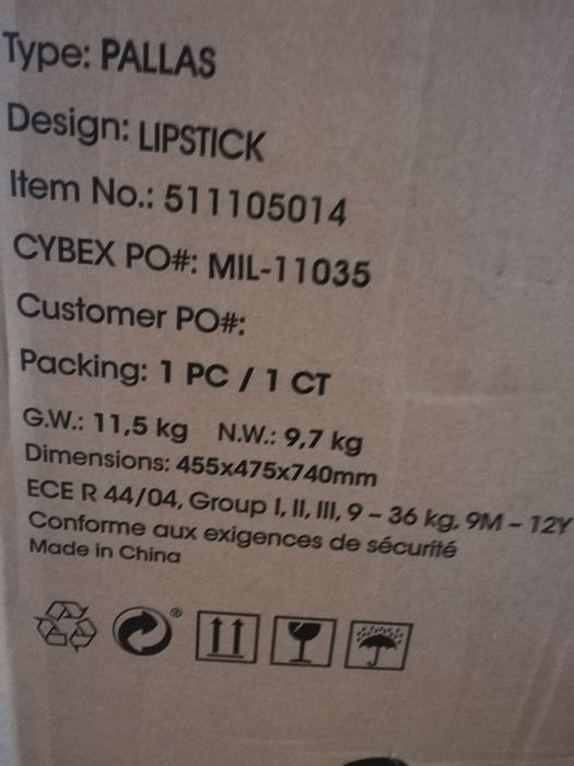 Cadeira auto Cybex Pallas