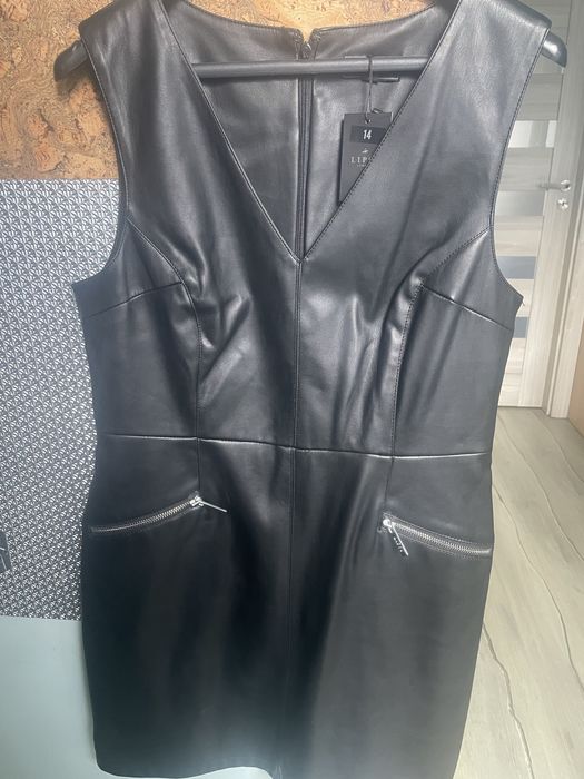 Sukienka ze skory ekologicznej 42 Asos