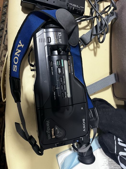 Maquina de filmar antiga a trabalhar