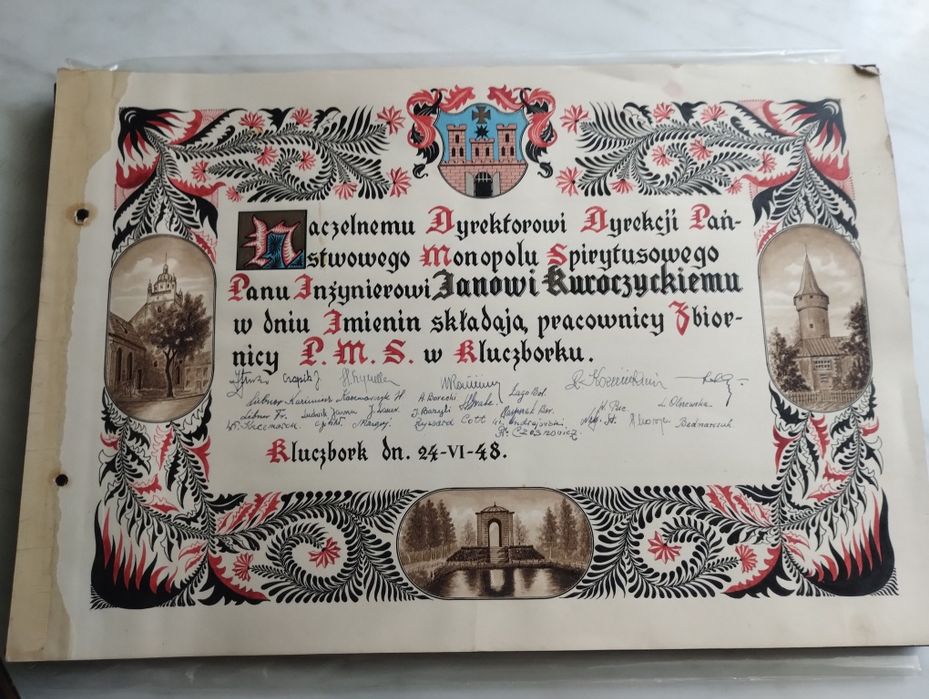 Album fotografii - składnica spirytusu Kluczbork/Kreuzburg