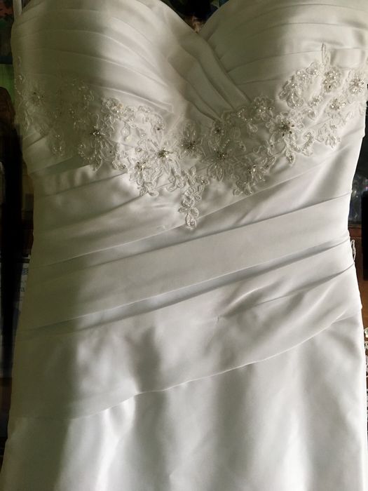 Suknia Ślubna SWEETHEART r. 38, Biel, Uprana, TANIO