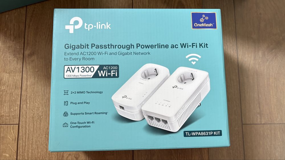 TP-Link TL-WPA8631P KIT | Powerline AV1300 Wi-Fi AC1200 | Stan Idealny