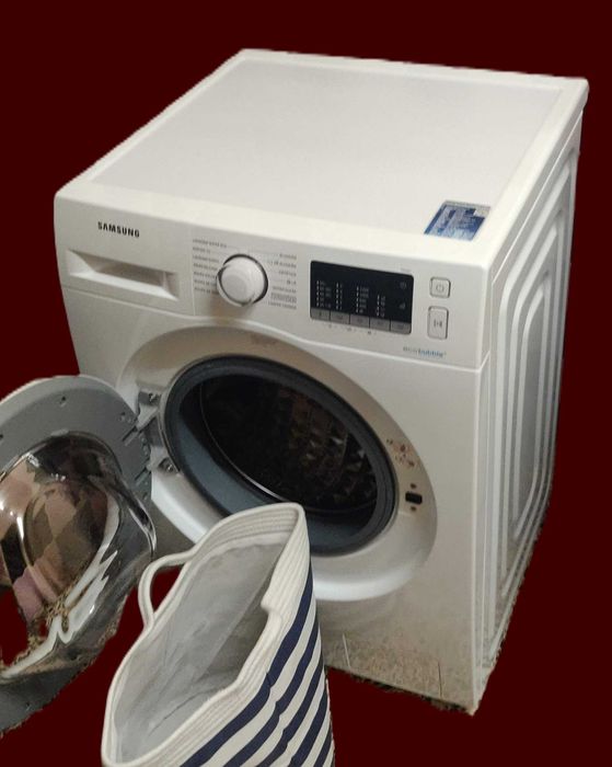 Máquina de Lavar Roupa SAMSUNG WW70J5355MW – Lavagem com estilo