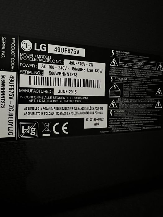 Telewizor 50” LG UltraHD 4K idealny stan 5