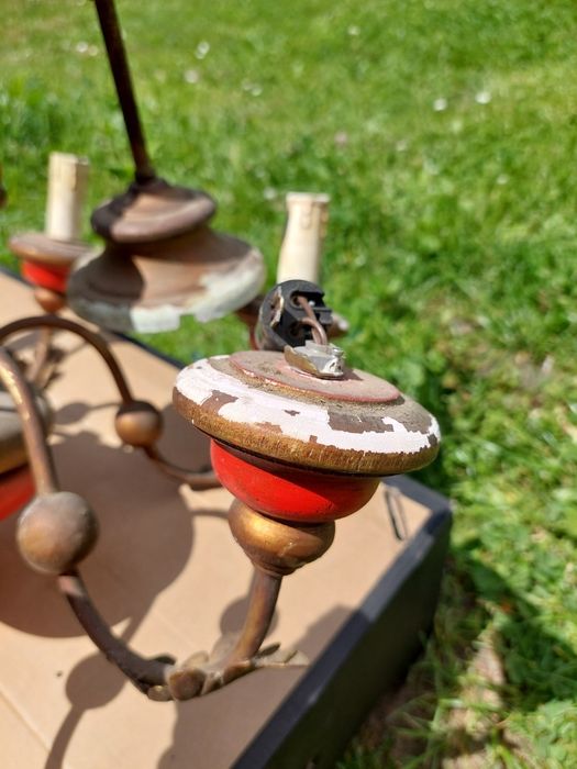 Stary żyrandol lampa sufitowa PRL