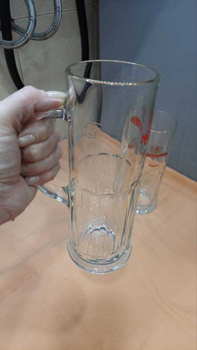 Пивні келихи бокали  Оболонь 0,5л